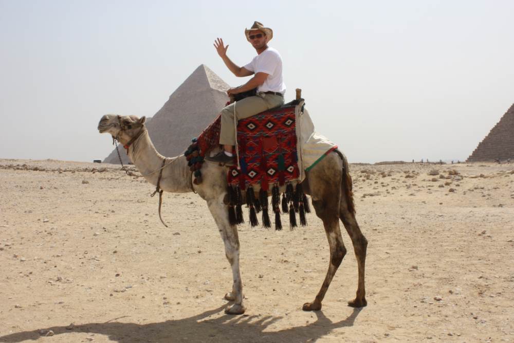 Camel riding at Giza