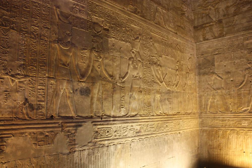 Heiroglyphics Edfu Temple