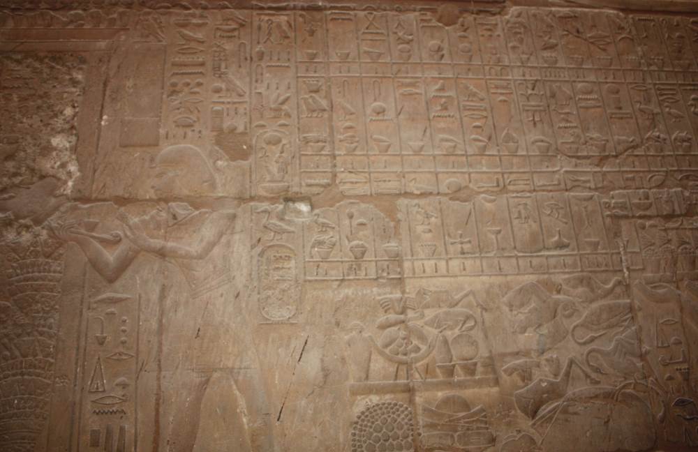 Heiroglyphics at the Karnak Temple