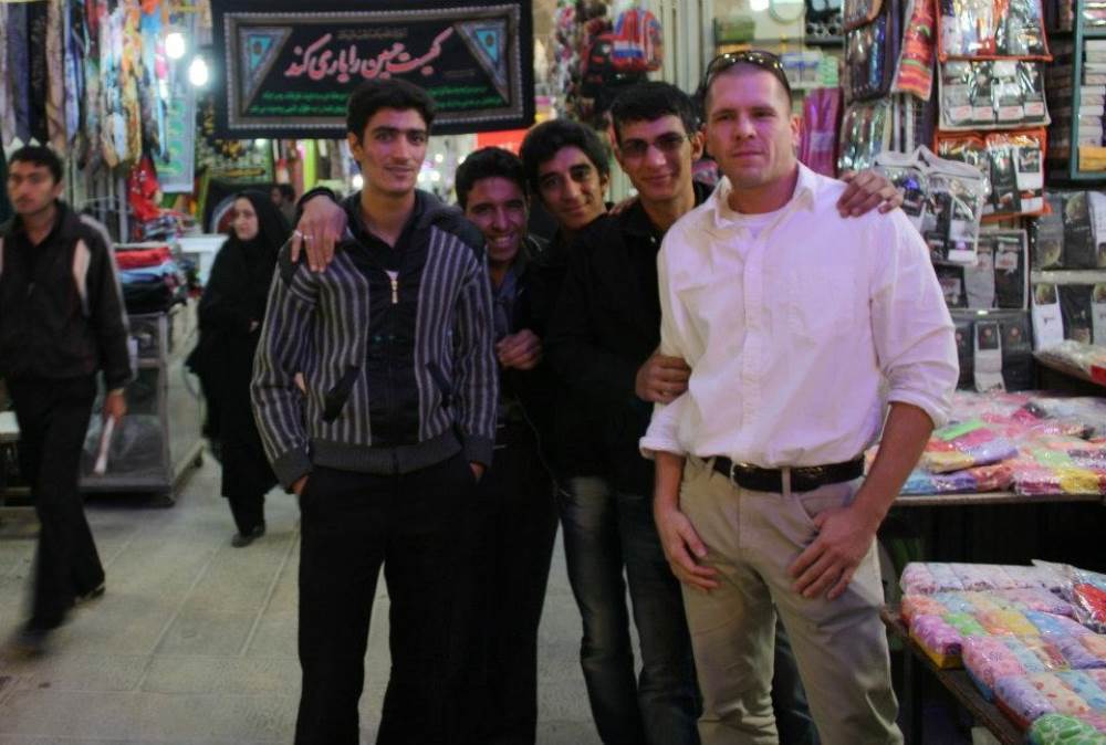 Friends at Esfahan Bazaar
