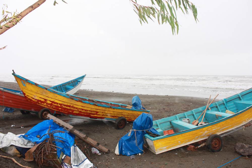 Boats at the Caspian