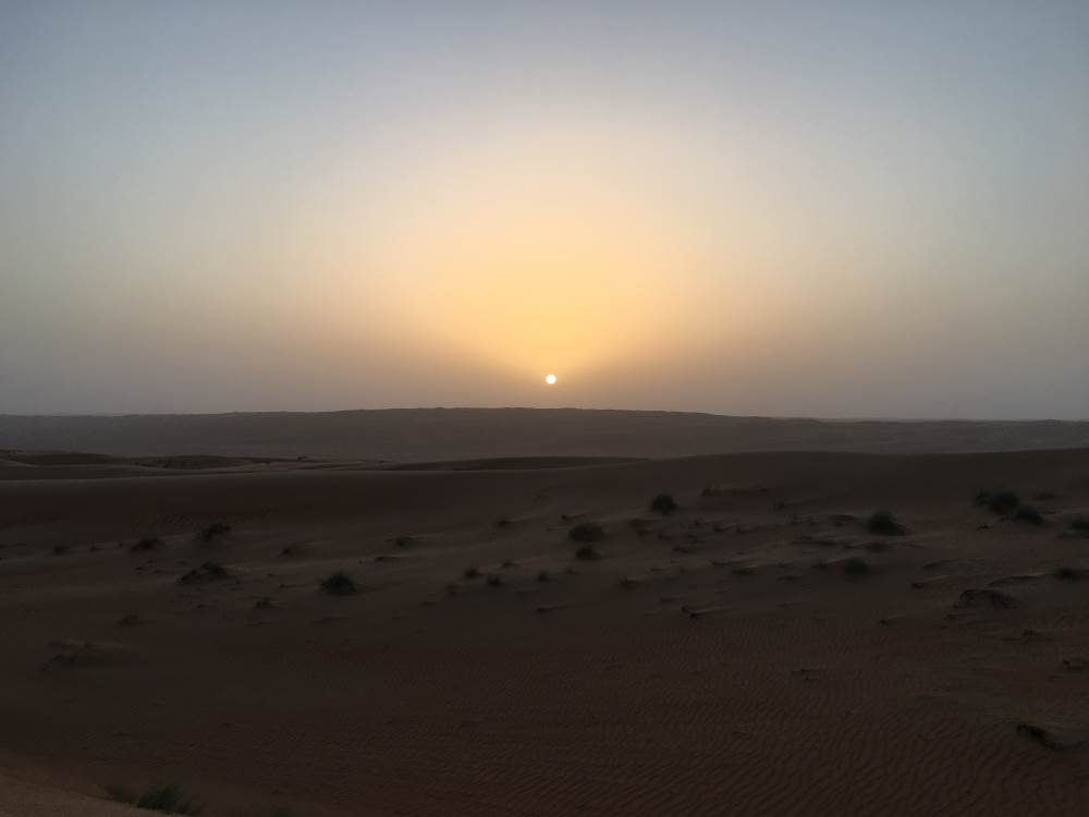 Sun low at Wahiba