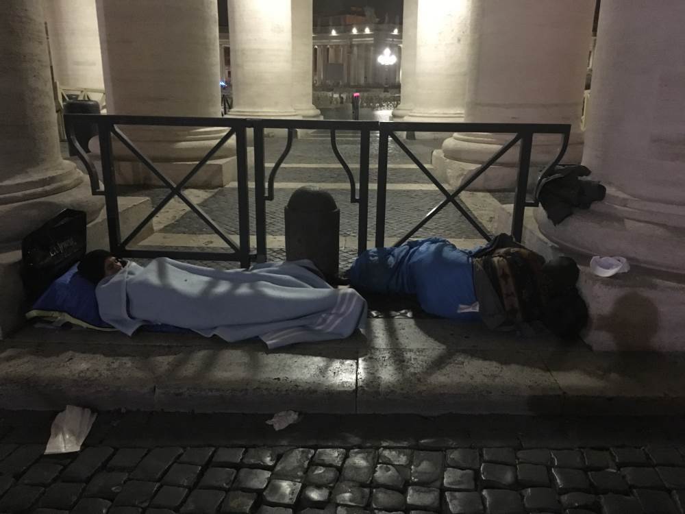 Homeless of the Vatican