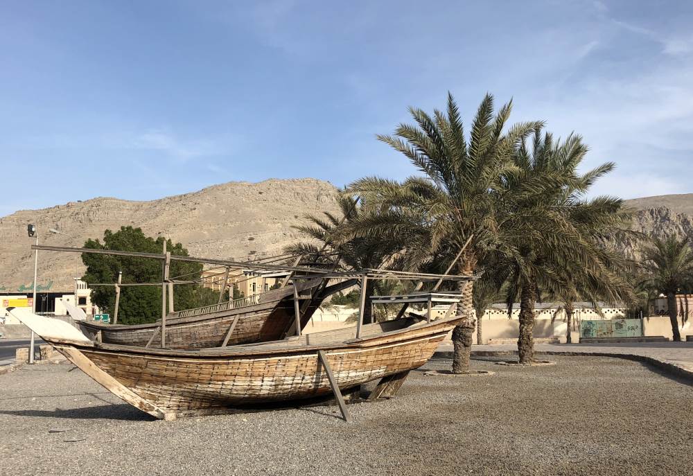 Dhow run aground