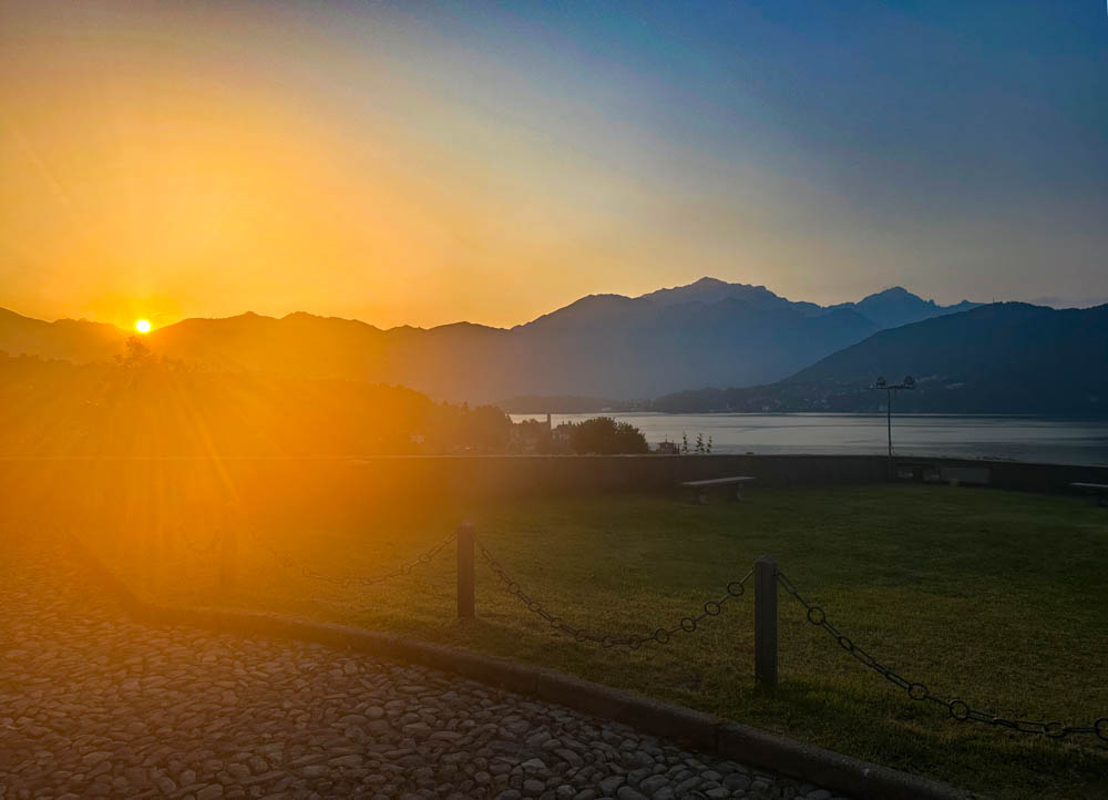 Sunrise over Lake Como