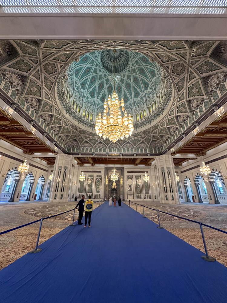 Entering Grand Mosque Prayer Hall