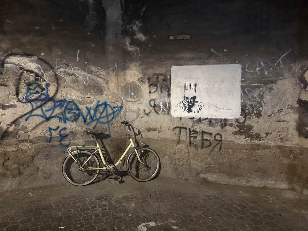 Bicycle in the underpass, Ivrea