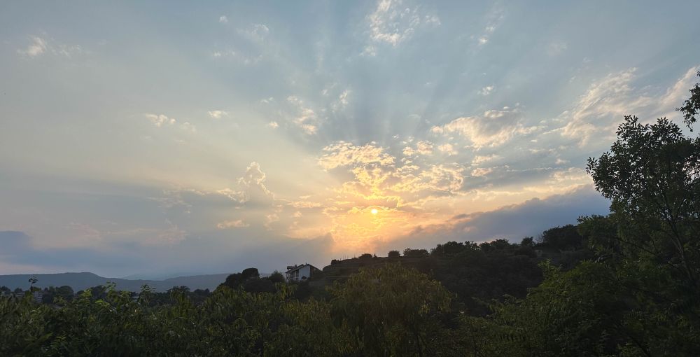 Sunset from Monte Stella, Ivrea