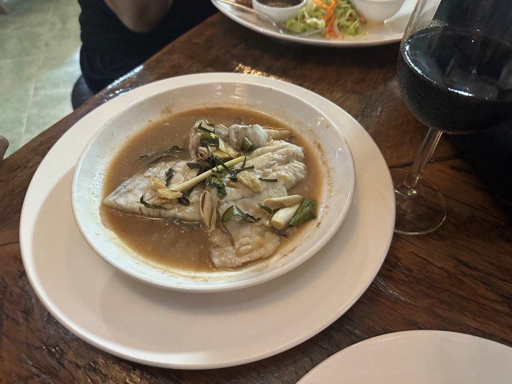 Steamed fish