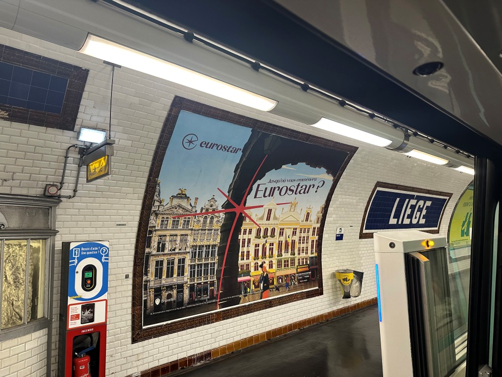 Liège metro station