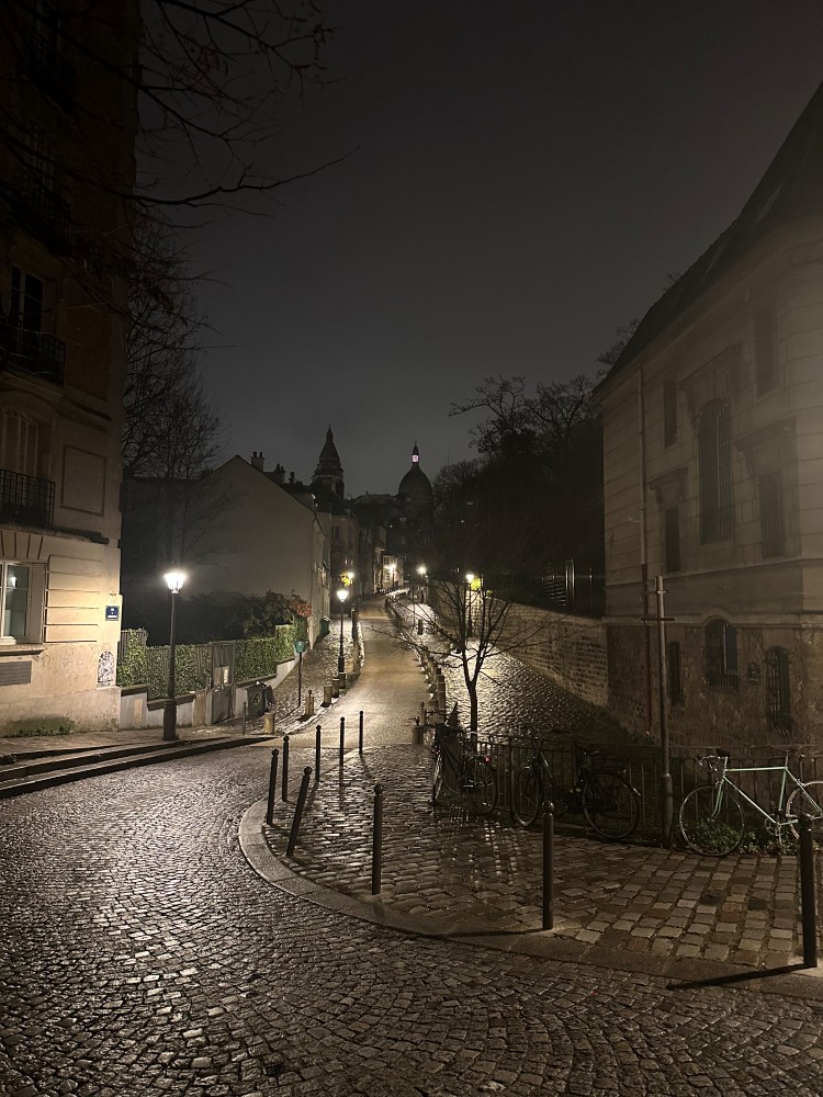 Rue de l'Abreuvoir by night