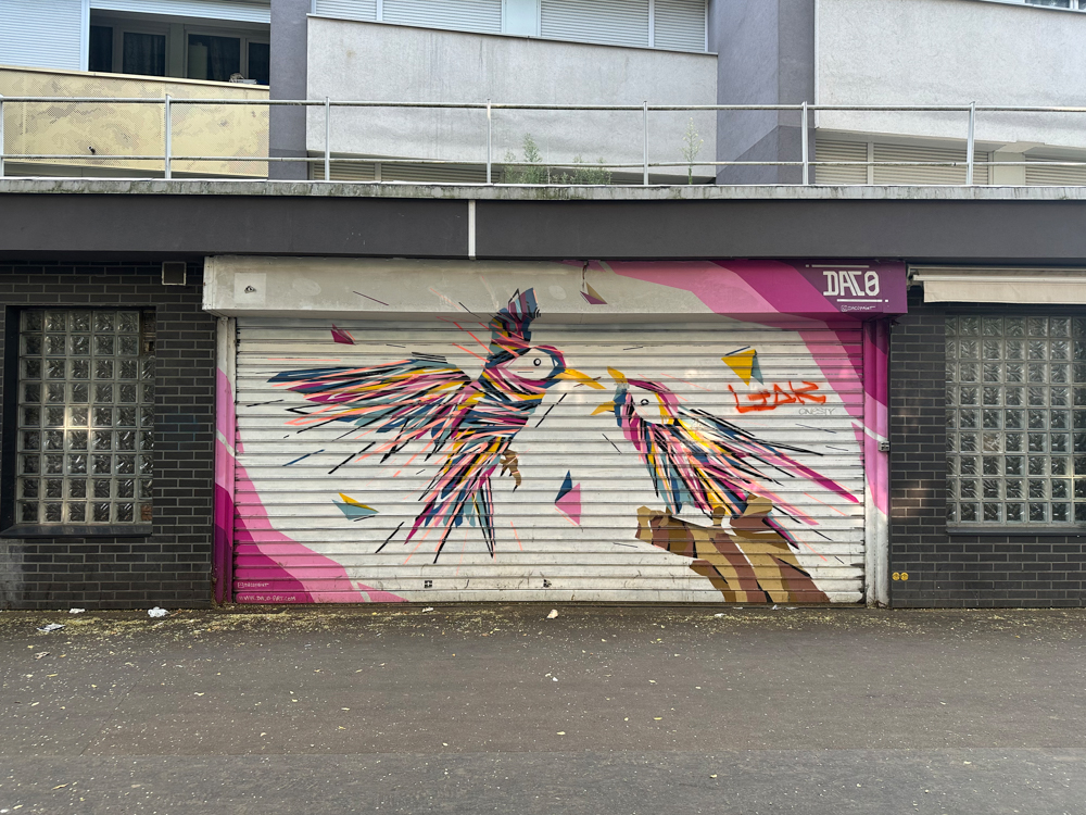 Birds on the Security Door