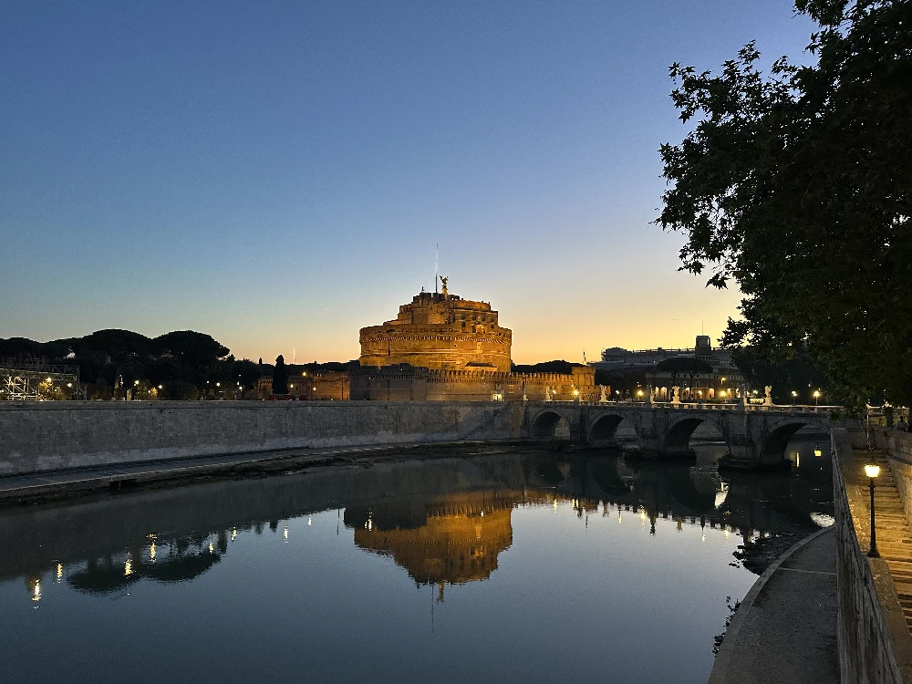 Castel Sant'Angelo from across the Tiber