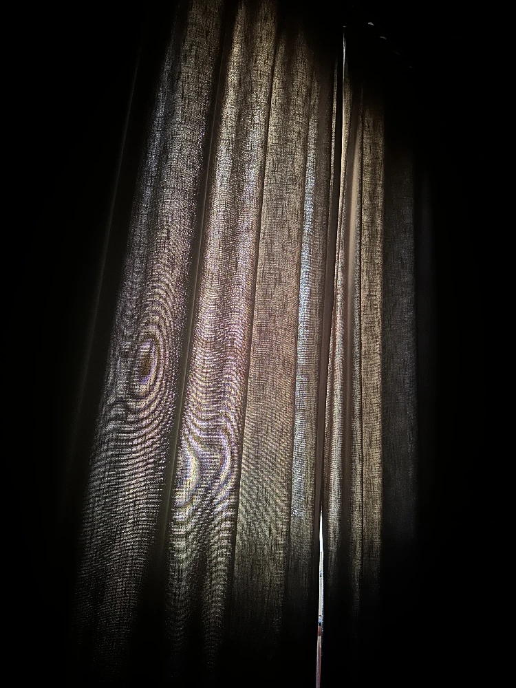 Gentle light through the curtains
