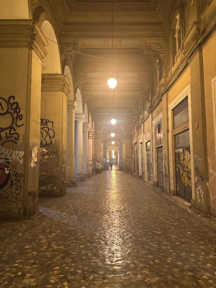 Nearly deserted arcade