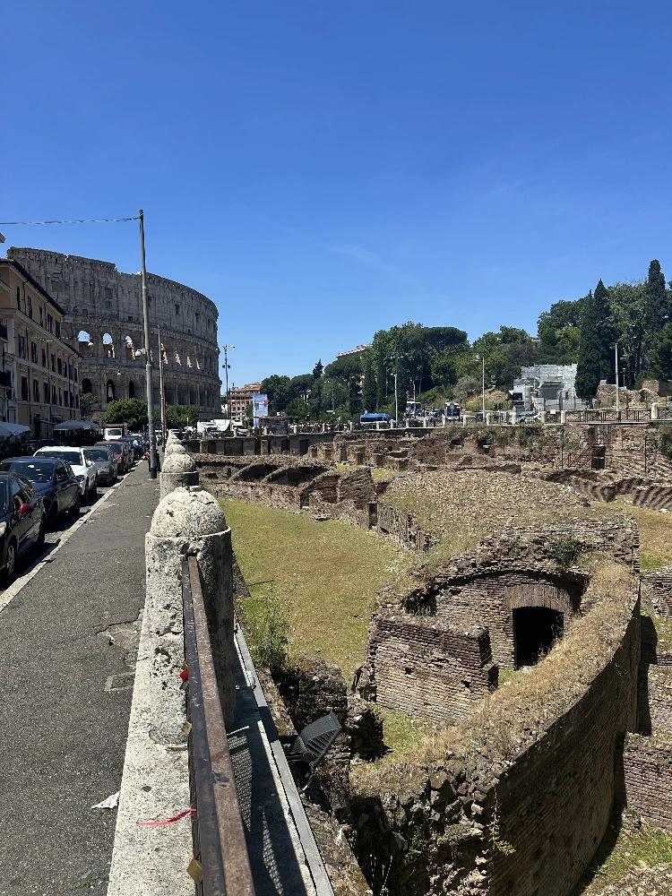 Outside the Colosseum