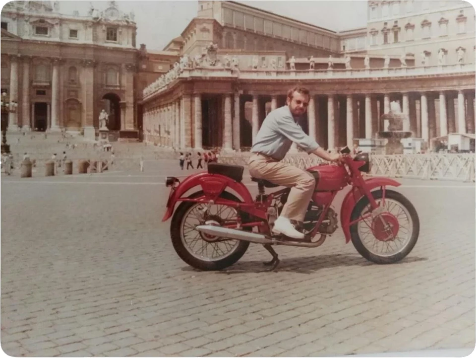 Roberto Sgaramella on motorbike